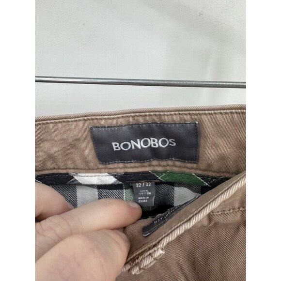Bonobos Straight Leg Graham Slacks Men 32/32 Khaki Classic Pant Preppy Casual - Picture 3 of 10